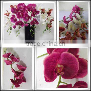 China Wholesale Factory Price Plastic Orchid Flowers for Office Decoration Artificial Orchid photo-3