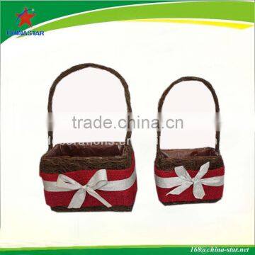 christmas empty wicker baskets wholesale