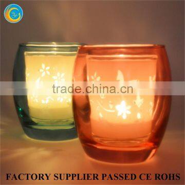 Double Egg Cup Glass Candle Holder for Wax photo-3