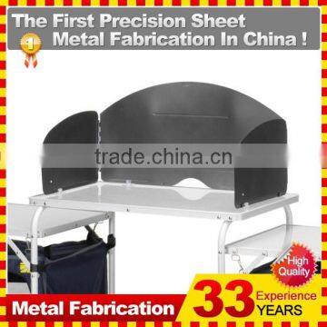 Outdoor Food Prep Area Portable Cooking Kitchen Grill Table Folding Camping Rack photo-4