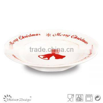 ceramic christmas salad bowl soup bowl