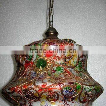 glass hanging lamp