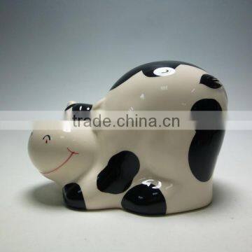 Lovely Cow Ceramic Piggy Bank/Money Pot /Money Box/Clay Money Pot