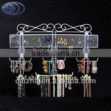 Wall Mount Wire Jewelry Rack Display