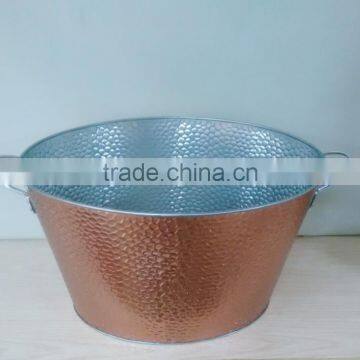 100% Waterproof Embossed Antique Tin Bucket