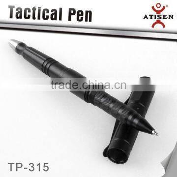 Tactical pen with Steel Tip Glass Breaker/Self Defense Tool Black