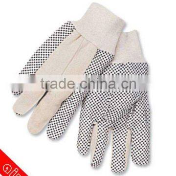 Pvc dotted cotton working gloves safety work knitted garden glove