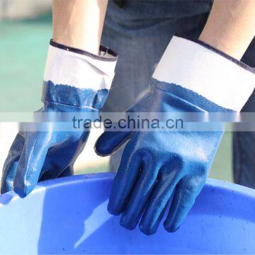 Nmsafety Blue Nitrile Heavy Duty Oil-resistant Working Gloves photo-2