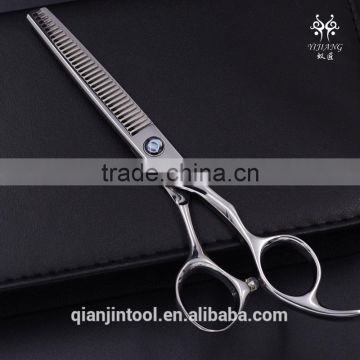 17 cm straight hair Scissors blunt pinking shear diamond salon metal Hair Cutting Shears hair shear/scissors