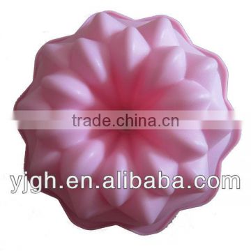 2013 new design lovely rose shap silicone soap cake mold