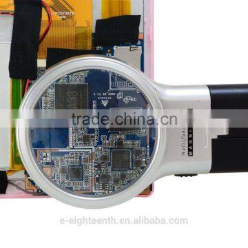 3X Foldable Desktop Handheld Reading Magnifier With 2 LED Magnifying Glass photo-2