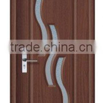 Wooden Door with frame pvc face lock