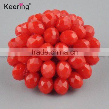Wholesale Decorative Fancy Small Red Resin Button for Garments and Clothing WBKA-291 photo-2