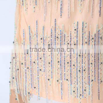 Domin Fashion Latest Beading Style Long Skirt Design photo-2