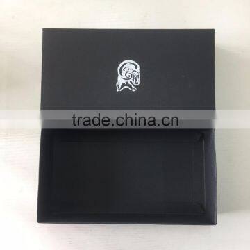 2017 custom black cardboard paper box with high quality