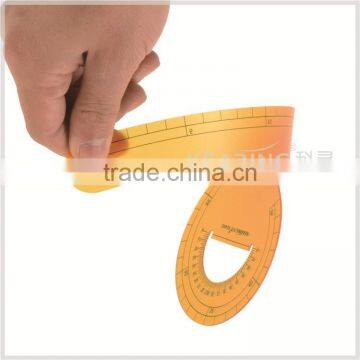 Kearing Plastic 45cm FRENCH CURVE RULER / Economical Garment Rulers With Protractor # 6045B photo-3