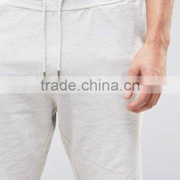 High Quality New Design Custom Raw Hem Drawstring Waist Cotton Viscose Sweat Single Back Pockets Fashion Sport Shorts photo-3