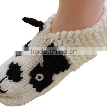 Ladies fashion winter indoor sock slipper