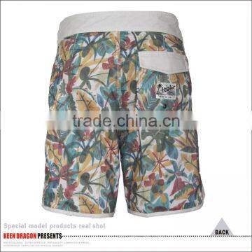 Customized Floral Printed Leisure Swim Trunks/Mens Board Shorts photo-5