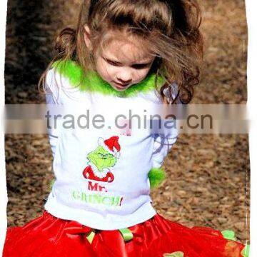 wholesale nylon chiffon Christmas pettiskirt tutu