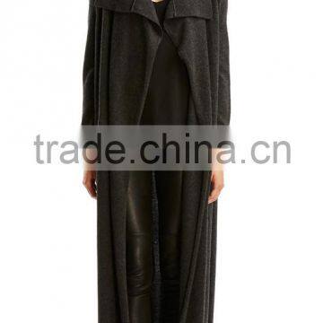 Shawl Collar Long Winter Wool Cashmere Coats for Women