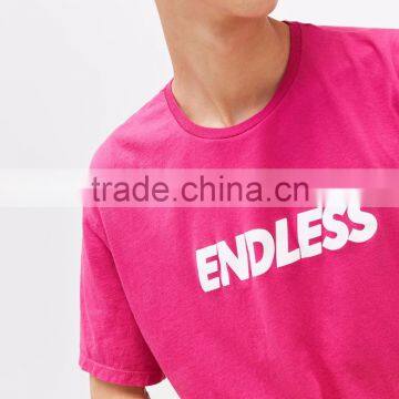 OEM Service Men Cotton Pink t Shhirt Manufacturing photo-3
