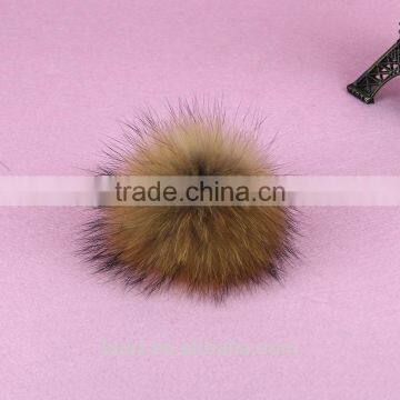 10-15cm Genuine Raccoon Fur Pom Poms Fur Balls DIY for Children Knitted Cap Gloves Keychain Beanies Jewelry Accessories photo-3