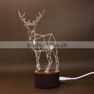 Fashion Glittering Christmas Deer LED Table Lamp photo-4