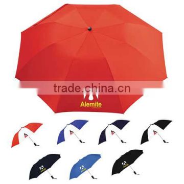 Miami 42" Auto Folding Umbrella - automatic opening, 42" arc, poly pongee canopy, folds to 16" long and comes with your logo