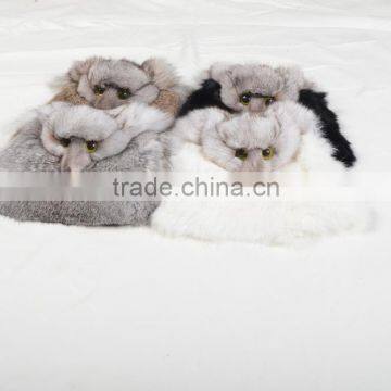 Girls FoxType Rabbit Fur Fashion Envelope Bag photo-4