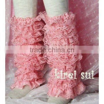 Girls Light Pink Lace Petti Warmers LM6