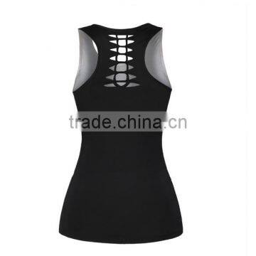 2017 Hot Selling Cheap Women Black Tank Top With Rose Skull Printed photo-5