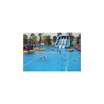 Summer Durable Wave Inflatable Water Slide for Sale