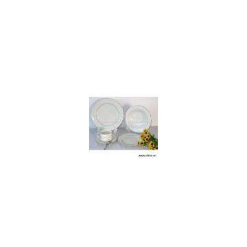 Sell 20pc Silver Rim Dinner Set