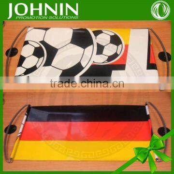 Custom retractable hand scroll cheap flag banner
