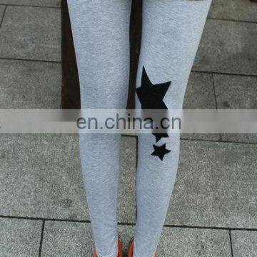 Fashion New Ladies/Girls Knee Lovely Star Patchwork Sexy Stretch Soft Warm Pants Legging