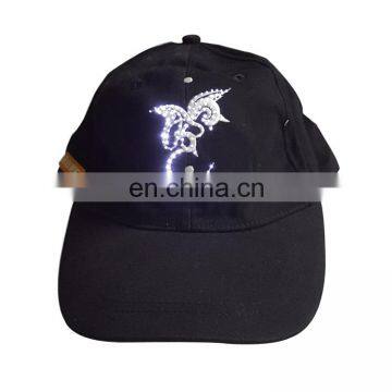 Good quailty custom baseball sun cap led fashion golf hat for gift