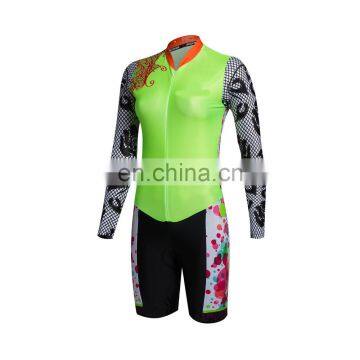 High quality Breathable coolmax youth tri suit sublimation printed triathlon bike gear