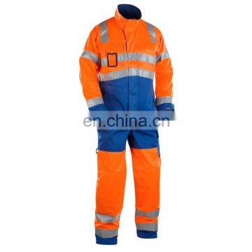 CE Unisex Gender Fashion Cheap Fied Reflective Striped Workwear Fire Resistant Winter Coverall