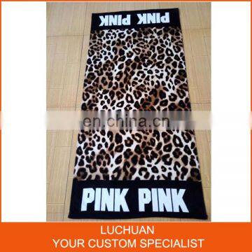 Leopard Bath Towels/Low Cost 100% Cotton Towel Hotel