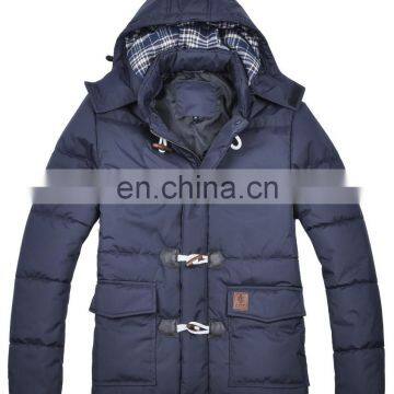 2015 lastest fashion hooded cow buckle men casual jacket