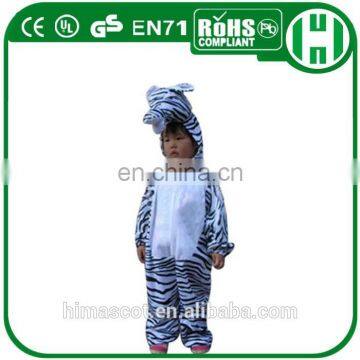 HI CE high quality animal zebra kids costumes for wholesale