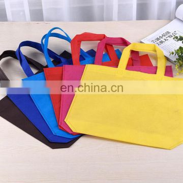 Factory price cheap custom non woven fabric bag/foldable fabric shopping bag with logo printed and handhole