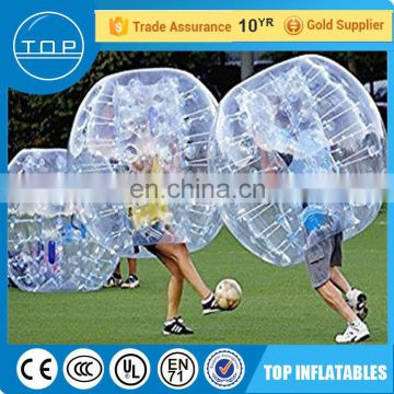 Guangzhou inflatable balloon football human bubble ball for wholesales