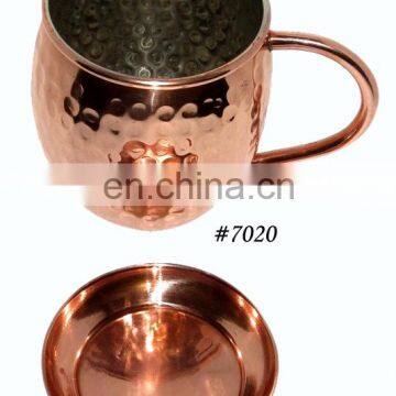 100% Genuine Hammered Copper Food Safe Drinking Mug photo-3