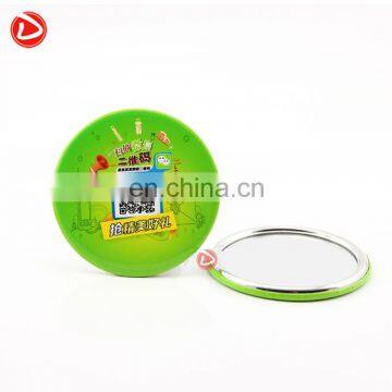 75mm blank mirror button material with metal ring,make-up mirror accept oem order