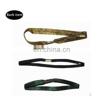 flat elastic band with metal barbs end