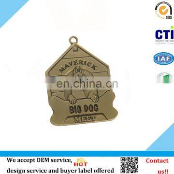 Custom zinc alloy material animal metal medal,souvenir gift medal