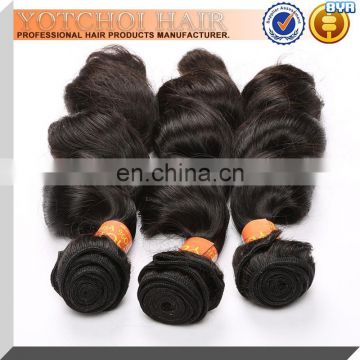 Factory wholesale price super quality double drawn hair wefts brazilian hair