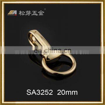 Zinc Alloy Fixed Eye Snap Hook Spring Snap Rigging Hardware Dog Collar Strap Hooks